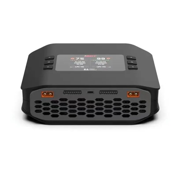 Hot Sales ISDT K4 AC 400W / 600W 45A Smart Dual Channel Charger for 1~8S LiFe LiIon 1400mah Battery